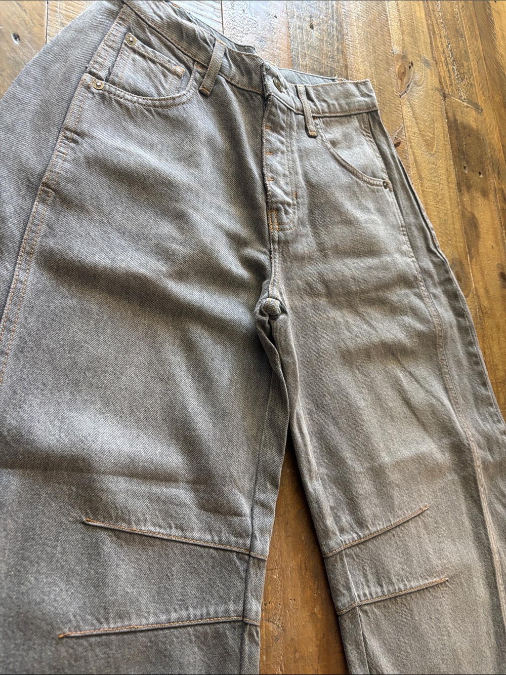 Free People/We The Free Women’s Barrel Gray Workwear Pants